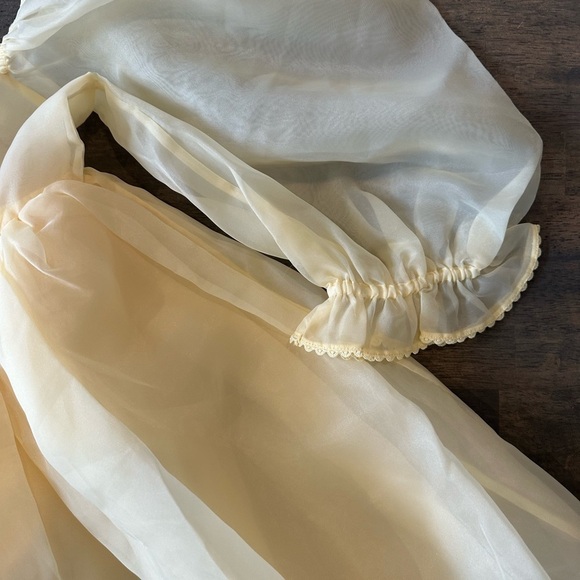 Anthropologie Selkie Puff Dress Banana - Picture 6 of 8